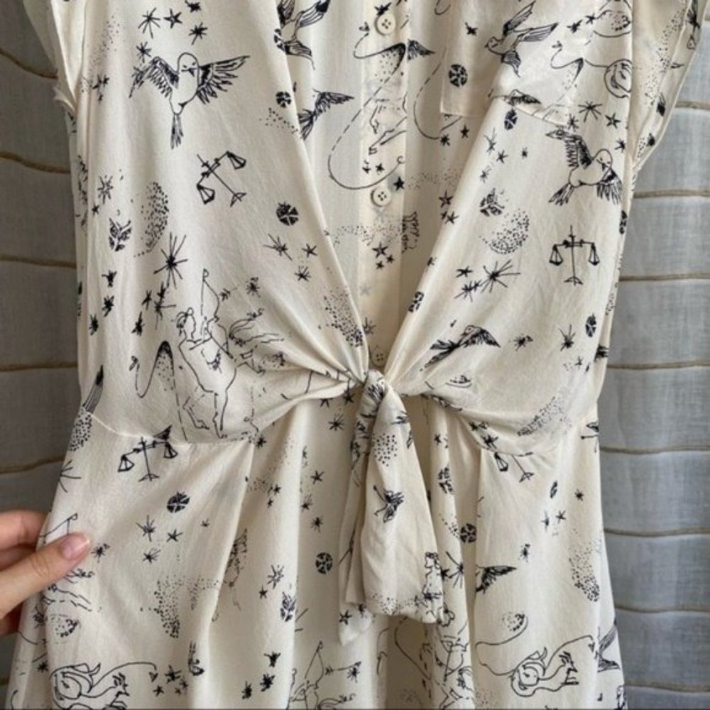 ❌SOLD❌ Rebecca Taylor Astrology Silk Dress - Picture 6 of 15